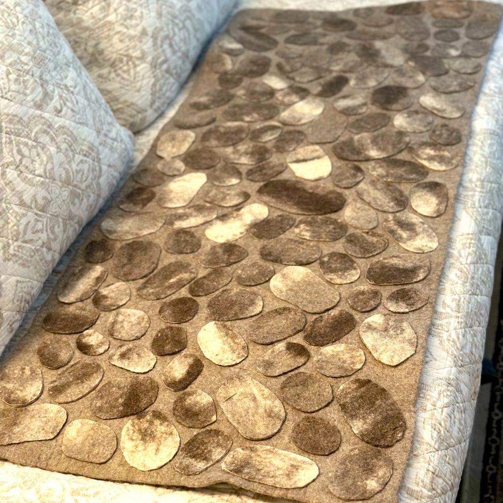 Wool felt rug
